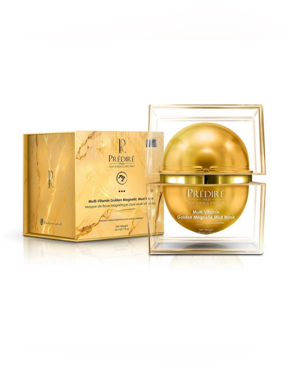 Prédiré Paris Multi-Vitamin Golden Magnetic Mud Mask - Brand New in Sealed Box